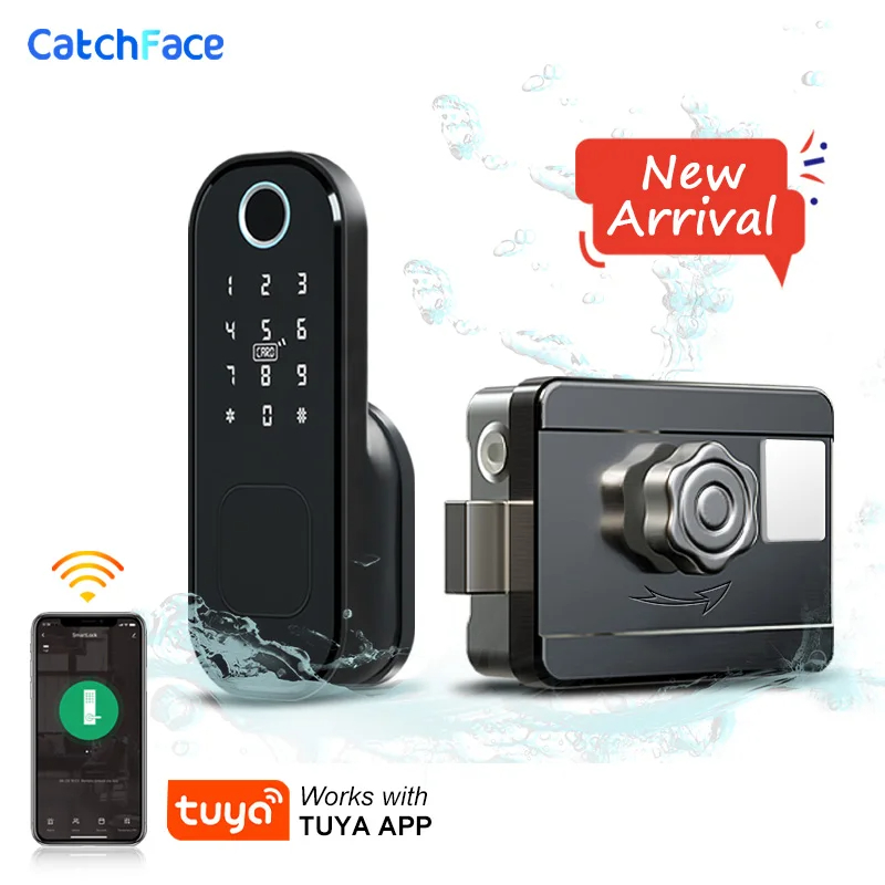 Smart Garden Door Lock - Kunci taman luar ruangan sidik jari,