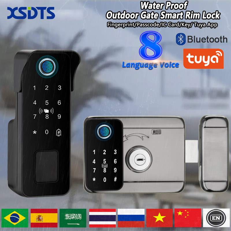 Smart Garden Door Lock - Tuya Kunci Pintu Pintar Tahan Air