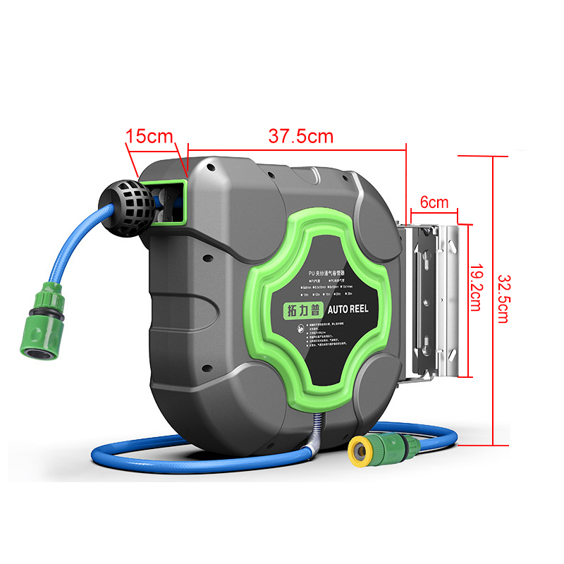 Smart Garden Hose Timer - Selang gulung otomatis, 10/15/20M Drum air,