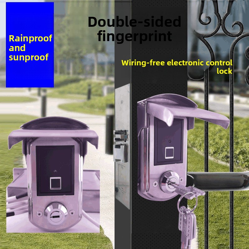Pintu taman Pintu luar ruangan - Smart Garden Door Lock ulasan dan harga