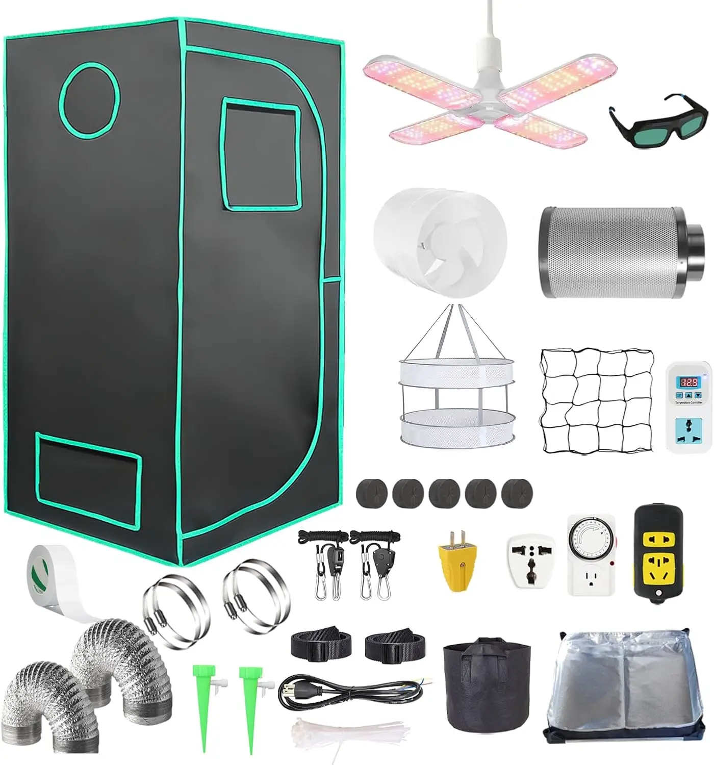 Kit Tenda Tanam Sistem Lengkap - Grow Tent Complete Kit ulasan dan harga