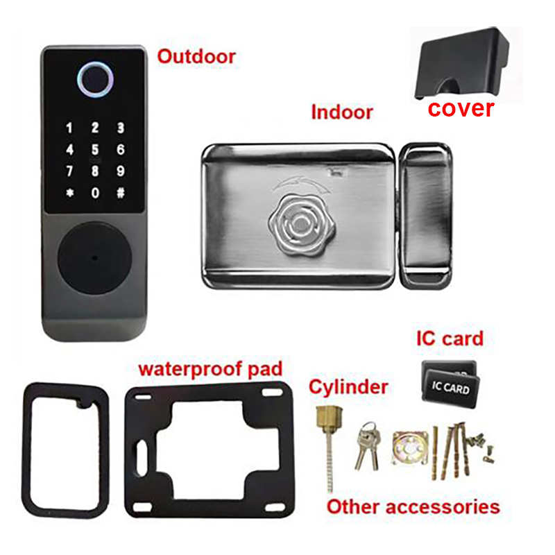 Kunci pintar Wifi Tuya, kunci  - Smart Garden Door Lock ulasan dan harga