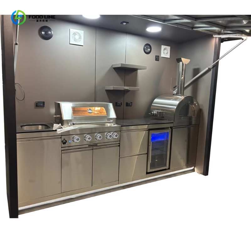 Kabinet dapur luar ruangan pin - Smart Garden Kitchen ulasan dan harga