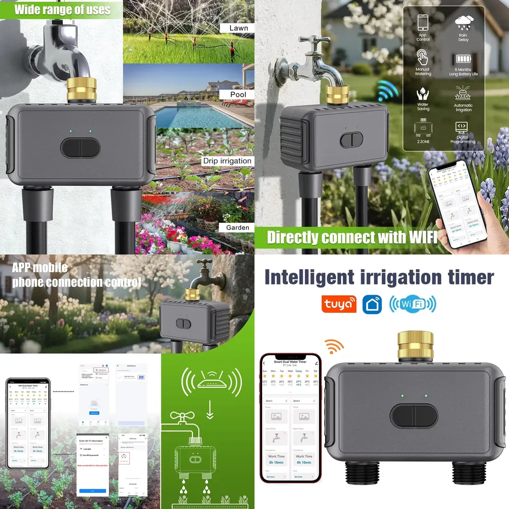 WAP01 WiFi APP Control Dual Ho - Smart Garden Usa ulasan dan harga