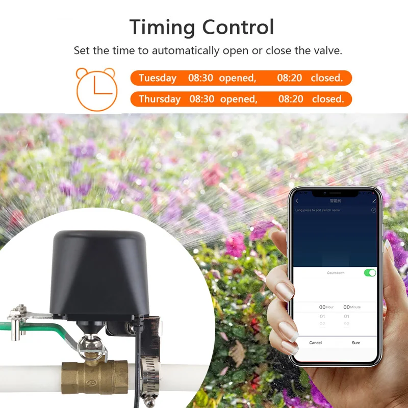 Katup Air WiFi Pintar Zigbee,  - Smart Garden Timer ulasan dan harga