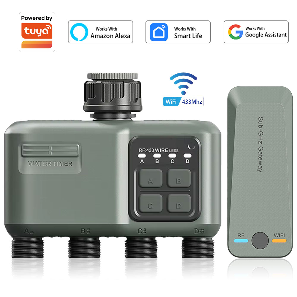 Timer Air Digital 4 Outlet unt - Smart Garden Hose Timer ulasan dan harga
