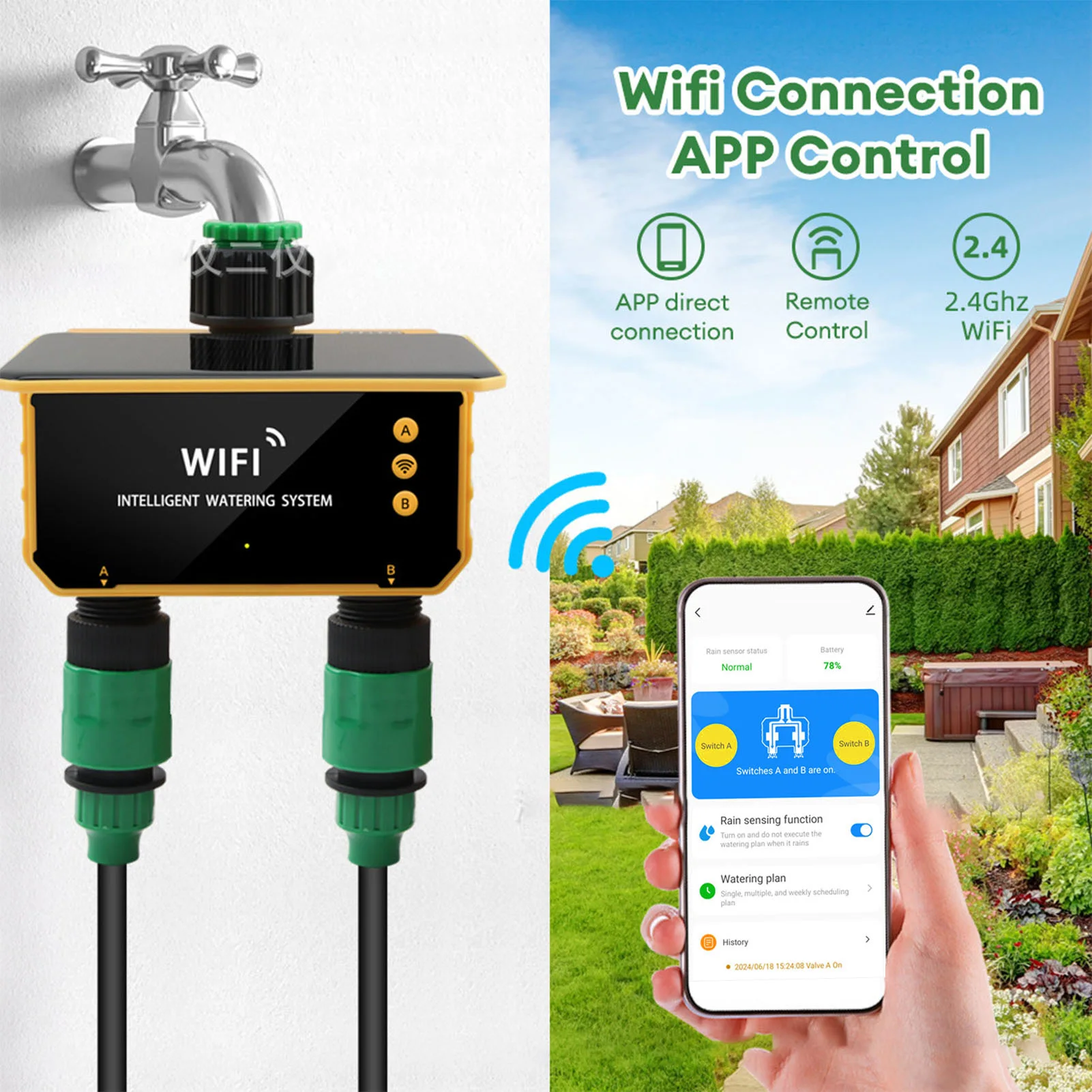 Timer Irigasi Cerdas WiFi Tena - Smart Garden Usa ulasan dan harga