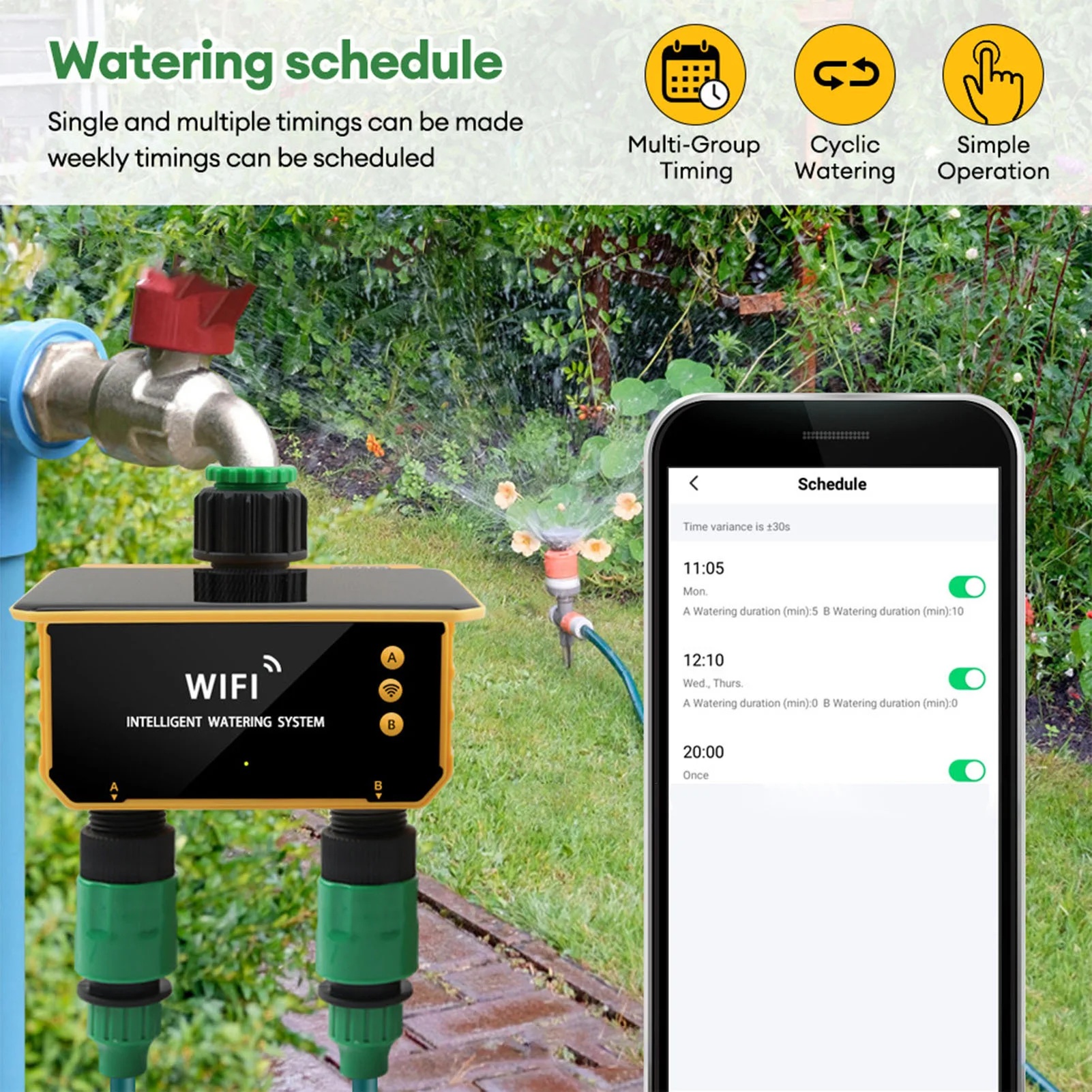 Timer Irigasi Cerdas WiFi Tena - Smart Garden Usa ulasan dan harga